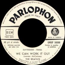 ITALY 1966 01 03 - QMSP 16388 - WE CAN WORK IT OUT ⁄ DAY TRIPPER - LABEL A 4 - ELETTROGIOCHI-FIRENZE - pic 1