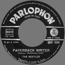 ITALY 1966 02 14 - QMSP 16394 - PAPERBACK WRITER ⁄ RAIN - B - LABELS - pic 7