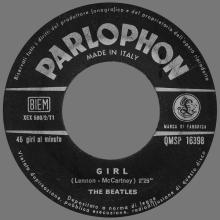 ITALY 1966 04 22 - QMSP 16398 - GIRL ⁄ NOWHERE MAN - B - LABELS - pic 5