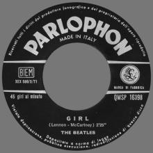 ITALY 1966 04 22 - QMSP 16398 - GIRL ⁄ NOWHERE MAN - B - LABELS - pic 7