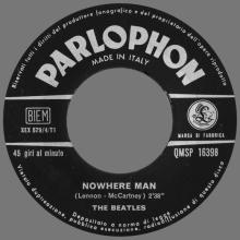ITALY 1966 04 22 - QMSP 16398 - GIRL ⁄ NOWHERE MAN - B - LABELS - pic 8