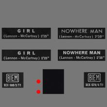 ITALY 1966 04 22 - QMSP 16398 - GIRL ⁄ NOWHERE MAN - B - LABELS - pic 2