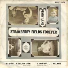 ITALY 1967 02 14 - QMSP 16404 - STRAWBERRY FIELDS FOREVER ⁄ PENNY LANE - A - SLEEVES - pic 1