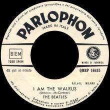 ITALY 1967 11 17 -20 - QMSE 16415 - HELLO, GOODBYE ⁄ I AM THE WALRUS - LABEL A 2 - S.D.J.B. - MILANO - pic 2