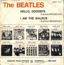 ITALY 1967 11 17 -20 - QMSP 16415 - HELLO, GOODBYE ⁄ I AM THE WALRUS - pic 3