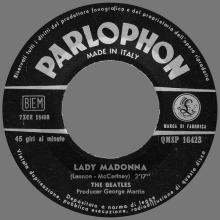 ITALY 1968 03 07 - QMSP 16423 - LADY MADONNA ⁄ THE INNER LIGHT - B - LABELS - pic 1