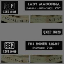 ITALY 1968 03 07 - QMSP 16423 - LADY MADONNA ⁄ THE INNER LIGHT - B - LABELS - pic 6