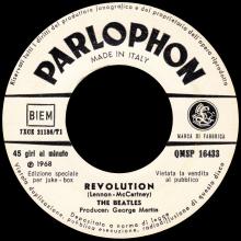 ITALY 1968 08 19 - A - QMSP 16433 - HEY JUDE ⁄ REVOLUTION - LABEL 1 AND 2 - pic 4