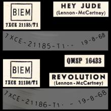 ITALY 1968 08 19 - A - QMSP 16433 - HEY JUDE ⁄ REVOLUTION - LABEL 1 AND 2 - pic 6