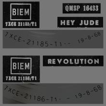 ITALY 1968 08 19 - A - QMSP 16433 - HEY JUDE ⁄ REVOLUTION - B - LABEL - pic 3