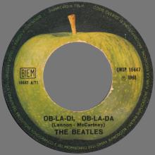 ITALY 1968 12 18 - QMSP 16447 - OB-LA-DI, OB-LA-DA ⁄ BACK IN THE U.S.S.R. - B - LABELS - pic 3