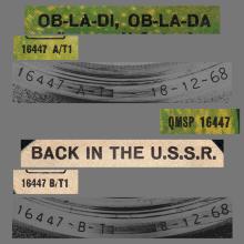 ITALY 1968 12 18 - QMSP 16447 - OB-LA-DI, OB-LA-DA ⁄ BACK IN THE U.S.S.R. - B - LABELS - pic 1