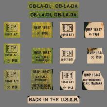 ITALY 1968 12 18 - QMSP 16447 - OB-LA-DI, OB-LA-DA ⁄ BACK IN THE U.S.S.R. - B - LABELS - pic 1