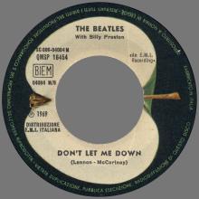 ITALY 1969 04 16 - 3C 006-04084 M ⁄ QMSP 16454 - GET BACK ⁄ DON'T LET ME DOWN - B - LABELS - pic 4