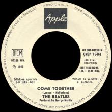 ITALY 1969 10 06 - QMSP 16461 - 3C 006-04266 - COME TOGETHER ⁄ SOMETHING - LABEL  A - pic 1