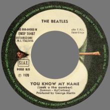 ITALY 1970 02 12 - QMSP 16467 ⁄ 3C 006-04353 M - LET IT BE ⁄ YOU KNOW MY NAME - B - LABELS - pic 3