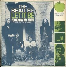 ITALY 1970 02 12 - QMSP 16467 ⁄ 3C 006-04353 M - LET IT BE ⁄ YOU KNOW MY NAME - A - SLEEVE - pic 1