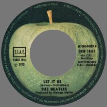 ITALY 1970 02 12 - QMSP 16467 ⁄ 3C 006-04353 M - LET IT BE ⁄ YOU KNOW MY NAME - B - LABELS - pic 6