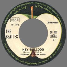 ITALY 1972 01 11 - 3C 006-04982 - ALL TOGETHER NOW ⁄ HEY BULLDOG - B - LABELS - pic 6