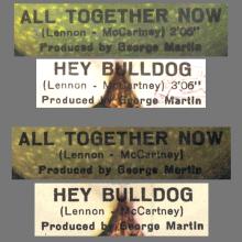 ITALY 1972 01 11 - 3C 006-04982 - ALL TOGETHER NOW ⁄ HEY BULLDOG - B - LABELS - pic 1