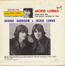 JACKIE LOMAX - SOUR MILK SEA ⁄ THE EAGLE LAUGHS AT YOU - ITALY - APPLE 3 - pic 2