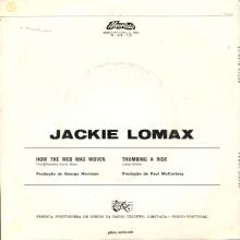 JACKIE LOMAX 1970 02 16 - HOW THE WEB WAS WOVAN ⁄ THUMBING A RIDE -PORTUGAL - APPLE N-38-16  - pic 2