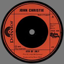 JOHN CHRISTIE - 4TH OF JULI - POLYDOR 2058 498 - pic 3