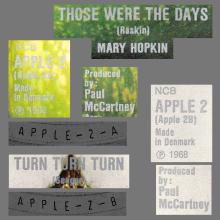 MARY HOPKIN - 1968 08 31 - THOSE WERE THE DAYS ⁄ TURN, TURN, TURN - APPLE 2 - DENMARK - PINK SLEEVE - pic 4