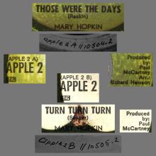 MARY HOPKIN - 1968 08 31 - THOSE WERE THE DAYS ⁄ TURN, TURN, TURN - HOLLAND - APPLE 2  - pic 4