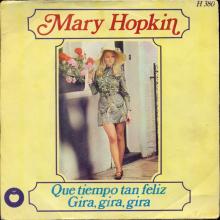 MARY HOPKIN - 1968 08 31 - THOSE WERE THE DAYS ⁄ TURN, TURN, TURN - SPAIN - APPLE - H-380 - pic 1