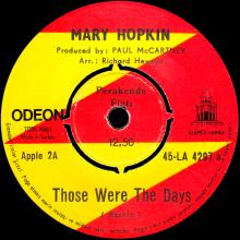 MARY HOPKIN - 1968 08 31 - THOSE WERE THE DAYS ⁄ TURN, TURN, TURN - TURKEY - APPLE 2 - 45-LA 4297 - pic 3