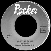 MARY HOPKIN - 1968 09 00 - THOSE WERE THE DAYS ⁄ GOODBYE - APPLE 2 -10 -  HOLLAND - 45013 - 1983 - pic 5