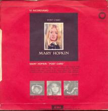 MARY HOPKIN - 1969 03 17 - GOODBYE ⁄ SPARROW - APPLE 10 - ITALY - 3C 006-90099 M - pic 1