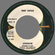 MARY HOPKIN - 1969 03 17 - GOODBYE ⁄ SPARROW - APPLE 10 - ITALY - 3C 006-90099 M - pic 5