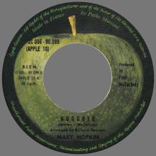 MARY HOPKIN - 1969 03 28 - GOODBYE ⁄ SPARROW - APPLE 10 - FRANCE - 2C 006-90.099 - pic 3