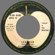MARY HOPKIN - 1969 03 28 - GOODBYE ⁄ SPARROW - APPLE 10 - FRANCE - 2C 006-90.099 - pic 5