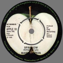 MARY HOPKIN - 1969 03 28 - GOODBYE ⁄ SPARROW - APPLE 10 - DENMARK  - pic 5