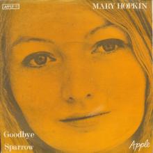 MARY HOPKIN - 1969 03 28 - GOODBYE ⁄ SPARROW - APPLE 10 - NORWAY - pic 1