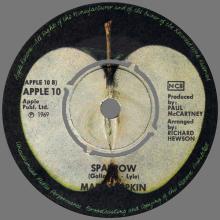 MARY HOPKIN - 1969 03 28 - GOODBYE ⁄ SPARROW - APPLE 10 - SWEDEN - PINK - pic 5