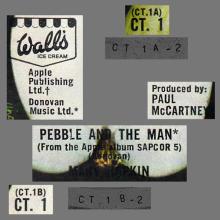 MARY HOPKIN - 1969 07 31 - PEBBLE AND THE MAN - WALLS ICE CREAM EP - APPLE EP - CT.1 - UK - pic 4