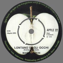 MARY HOPKIN - 1970 01 16 - TEMMA HARBOUR ⁄ LONTANO DAGLI OCCHI - APPLE 22 - DENMARK - pic 5