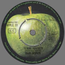 MARY HOPKIN - 1970 01 16 - TEMMA HARBOUR ⁄ LONTANO DAGLI OCCHI - APPLE 22 - GREECE - 1 - pic 3