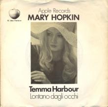 MARY HOPKIN - 1970 01 16 - TEMMA HARBOUR ⁄ LONTANO DAGLI OCCHI - APPLE 22 - HOLLAND - 5C 006-91098 M - pic 1
