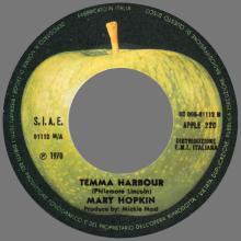 MARY HOPKIN - 1970 01 29 - TEMMA HARBOUR ⁄ THE PUPPY SONG - APPLE 22C - 3C 006-91112 M - ITALY - pic 1