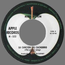 MARY HOPKIN - 1970 01 29 - TEMMA HARBOUR ⁄ THE PUPPY SONG - EL PUERTO DE TEMMA ⁄ LA CANCION DEL CACHORRO - H 522 - SPAIN - pic 5