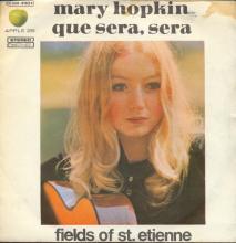 MARY HOPKIN - 1970 07 09 - QUE SERA SERA ⁄ FIELDS OF ST. ETIENNE - ITALY - APPLE 28 - 3C 006-91624 - pic 1
