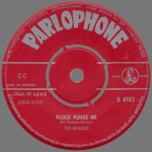 NO 1963 02 00 - PLEASE PLEASE ME  ⁄ ASK ME WHY - R 4983 -2 - DANISH COVER - pic 1