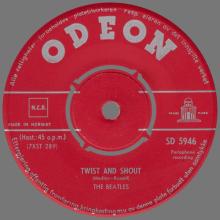 NO 1963 08 00 - TWIST AND SHOUT ⁄ BOYS - SD 5946 - 1 - RED - GN 1714 - SPORVOGNSEVENTYR - pic 1