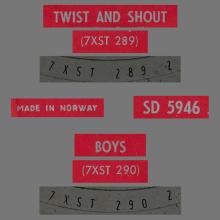 NO 1963 08 00 - TWIST AND SHOUT ⁄ BOYS - SD 5946 - 1 - RED - GN 1714 - SPORVOGNSEVENTYR - pic 4