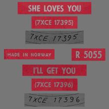 NO 1963 09 00 - SHE LOVES YOU ⁄ I'LL GET YOU - R 5055 - 1 - GN 1714 - SPORVOGNSEVENTYR - pic 4